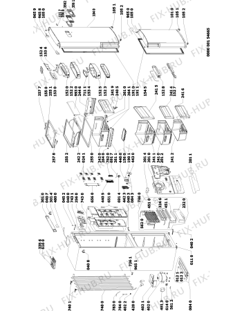 Схема №1 ARC 7559 IX AQUA с изображением Обшивка для холодильной камеры Whirlpool 480132102857