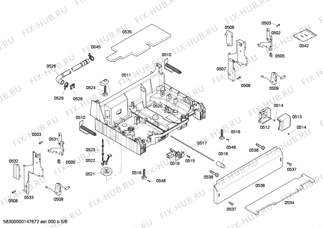 Схема №5 SHV43P13UC с изображением Набор кнопок для посудомойки Bosch 00618477