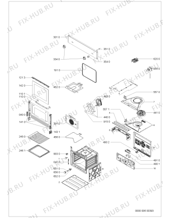 Схема №1 AKS 150/IX/01 с изображением Панель для электропечи Whirlpool 481245249827