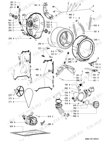 Схема №2 707 MT/CM с изображением Крышечка для стиралки Whirlpool 481245214261