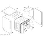 Схема №3 SGS85E22EU с изображением Передняя панель для посудомойки Bosch 00665972