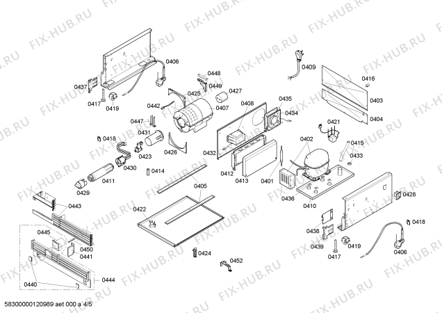Схема №5 FID18P30 с изображением Панель для холодильной камеры Bosch 00642517