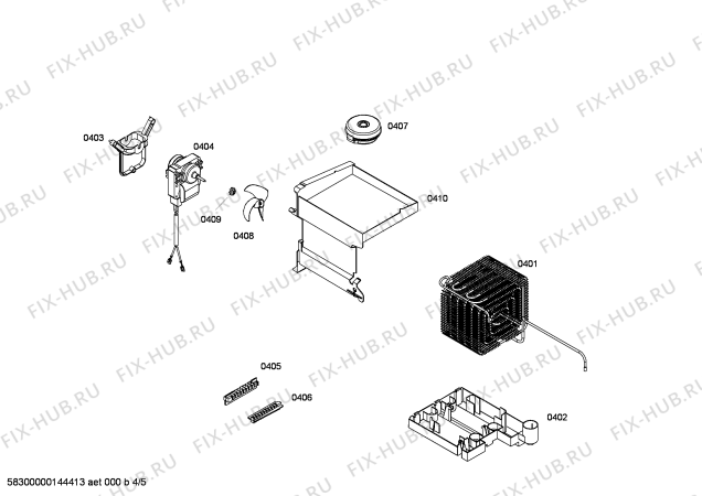 Схема №4 KD49NP73 с изображением Силовой модуль для холодильника Siemens 00645235