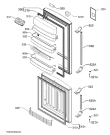 Схема №1 S94400CTX0 с изображением Дверца для холодильной камеры Aeg 2258322649