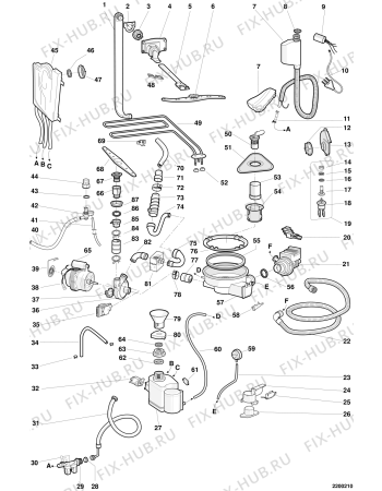Схема №2 DC27P (F028690) с изображением Руководство для посудомойки Indesit C00092430