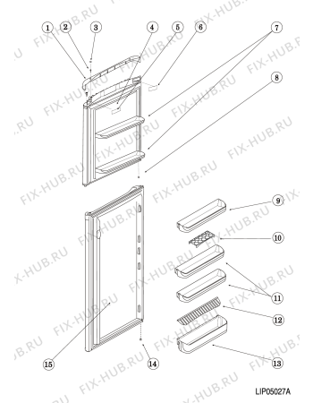 Взрыв-схема холодильника Indesit NTA175GA (F075424) - Схема узла