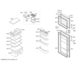 Схема №3 KD32NX73 с изображением Дверь для холодильника Siemens 00246124