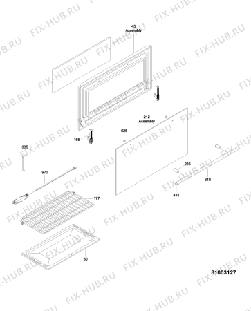 Схема №1 AGG 912 S с изображением Клавиша для электропечи Whirlpool 482000002879