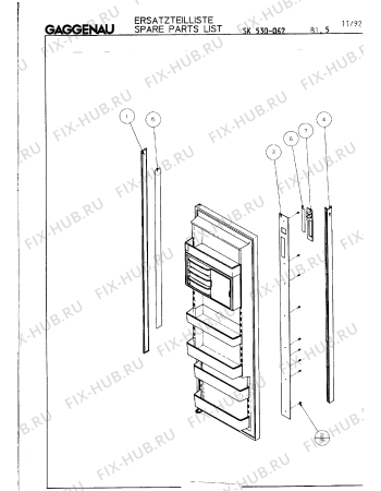 Схема №23 SK530062 с изображением Изоляция для холодильной камеры Bosch 00211956