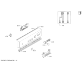 Схема №5 S48E50N0EU с изображением Передняя панель для электропосудомоечной машины Bosch 00707506