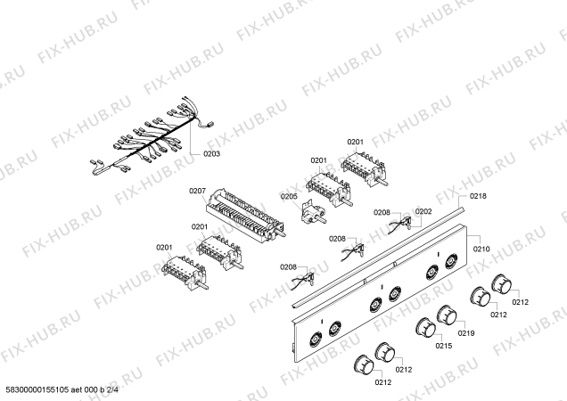 Схема №2 FRS3210ETD Profilo с изображением Кронштейн для плиты (духовки) Bosch 00646999