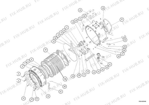 Взрыв-схема стиральной машины Faure FWG1100M - Схема узла Functional parts 267