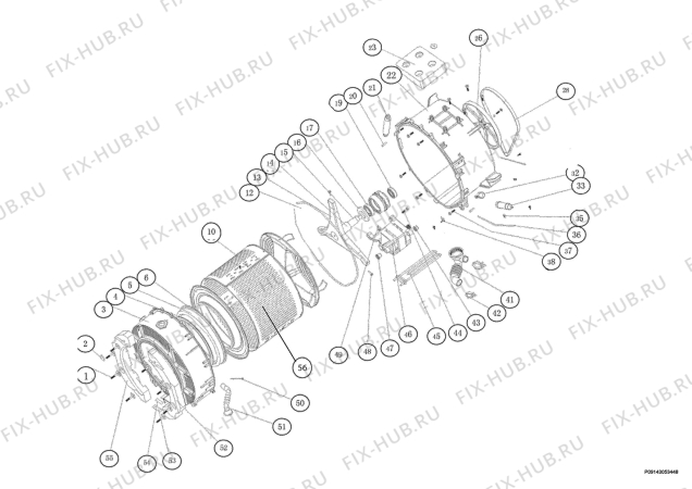 Взрыв-схема стиральной машины Zanussi ZWG1100M - Схема узла Functional parts 267