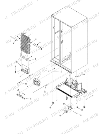 Схема №3 XRSS267BB (F092701) с изображением Шарнир для стиральной машины Indesit C00449641