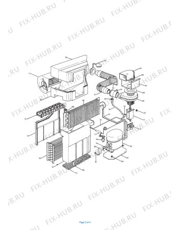 Схема №1 PAC 15 с изображением Фильтр для кондиционера DELONGHI 551276