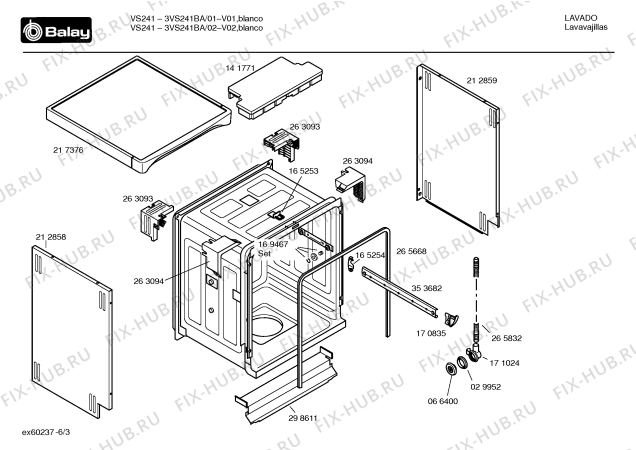 Схема №6 3VI211BA vi211 с изображением Инструкция по установке и эксплуатации для посудомоечной машины Bosch 00529173