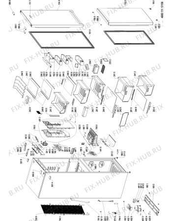Схема №1 BSNF 9352 OX с изображением Сенсорная панель для холодильника Whirlpool 481011084164