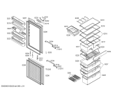 Схема №4 KGU44173 с изображением Дверь для холодильника Bosch 00242641