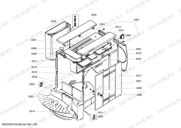 Схема №7 TCA6301 Benvenuto B30 с изображением Модуль управления для электрокофемашины Bosch 00491717