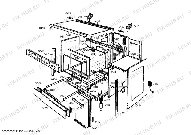 Схема №5 HG19121NE с изображением Панель для плиты (духовки) Siemens 00475514