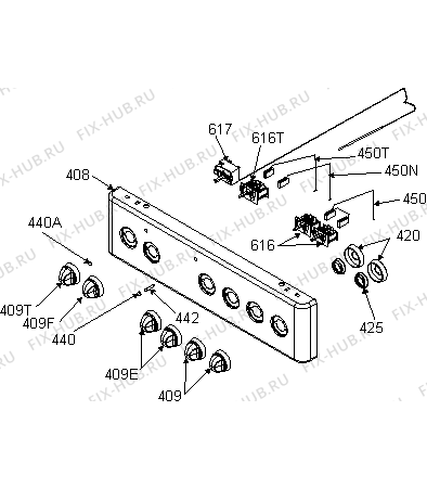 Схема №1 EC51102AX (241359, 351A.80) с изображением Панель для электропечи Gorenje 431227