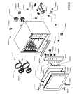 Схема №1 AFO 631 с изображением Обшивка для духового шкафа Whirlpool 482000010571