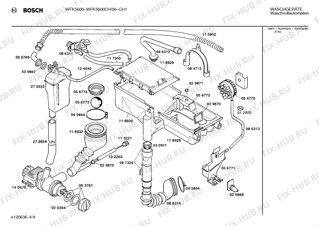 Схема №3 WFK5600CH WFK5600 с изображением Панель управления для стиралки Bosch 00277738