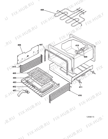 Схема №5 UY46XMK2 (F053286) с изображением Наставление для электропечи Indesit C00196407