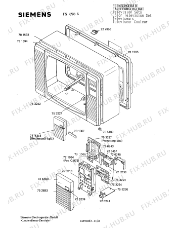 Взрыв-схема телевизора Siemens FS8986 - Схема узла 09