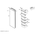 Схема №2 GSD325006Q FREEZER 1 PORTA с изображением Выдвижной ящик для холодильной камеры Bosch 00436893