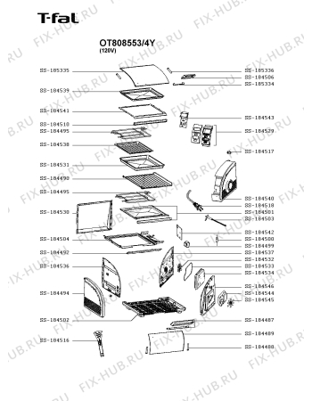 Схема №1 OT806050/4Y с изображением Рукоятка для духового шкафа Seb SS-184501