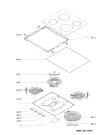 Схема №1 AKL 4990 NE с изображением Поверхность для духового шкафа Whirlpool 481010623706