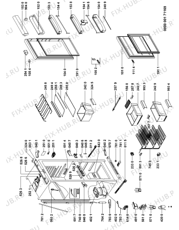 Схема №1 KRCB 6061 с изображением Блок управления для холодильника Whirlpool 481245229062
