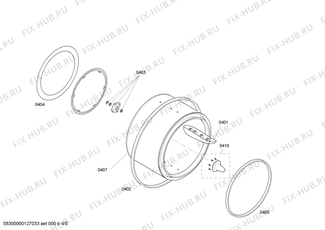 Взрыв-схема сушильной машины Bosch WTE86303PL Maxx 7 sensitive - Схема узла 04