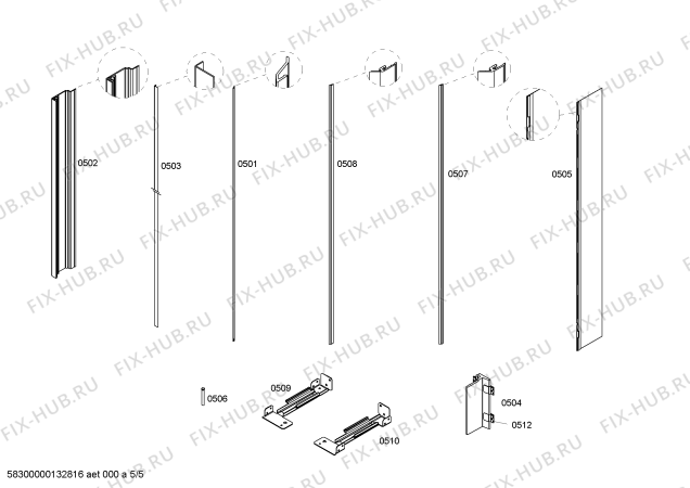 Схема №4 FIN24P30 с изображением Плата для холодильника Bosch 00641495
