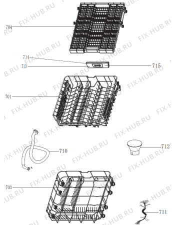 Взрыв-схема посудомоечной машины Gorenje GS53314XS (369313, GORENJE#10) - Схема узла 07