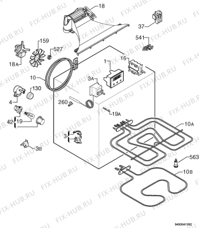 Запчасти для духового шкафа zanussi