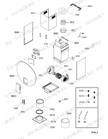 Схема №1 208241804406 PRF0094 с изображением Обшивка для вентиляции Whirlpool 480122100857