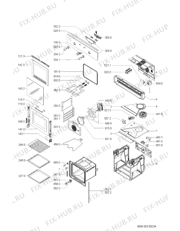 Схема №1 OBI S00 W 600 947 36 с изображением Панель для электропечи Whirlpool 481245249185