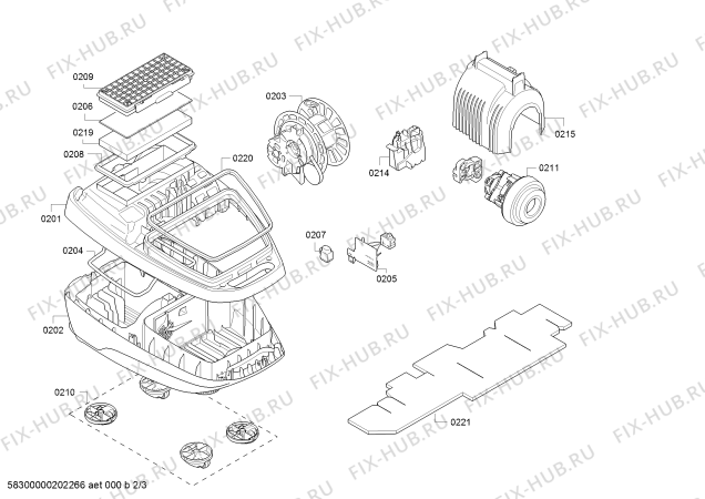 Схема №3 BGB7230 Ergomaxx'x с изображением Крышка для пылесоса Bosch 11012309