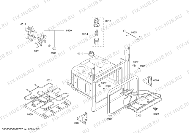 Схема №4 HBB23C450E H.BO.NP.C2D.IN.CARRO.B4/.X.E0_C/// с изображением Часы для электропечи Bosch 00656629