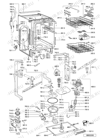 Схема №2 ADG 8440 WH с изображением Микромодуль для посудомоечной машины Whirlpool 481221479072