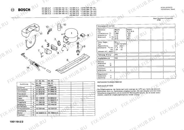 Взрыв-схема холодильника Bosch 0700304165 KS328ZLS - Схема узла 02