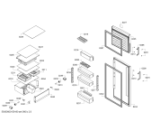 Схема №3 BD2058L3AV с изображением Дверь для холодильника Bosch 00711464