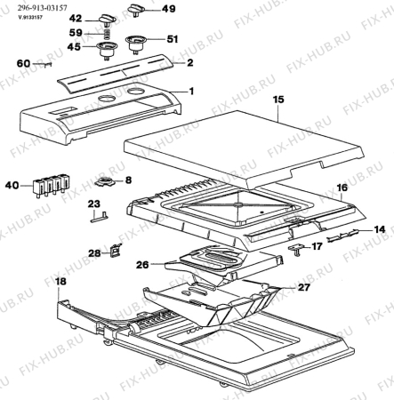 Взрыв-схема стиральной машины Zanussi TL1054 - Схема узла W30 Panel,User manual B