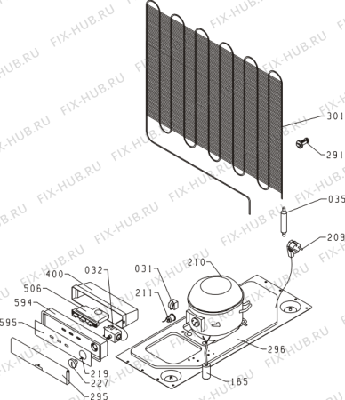Схема №1 FH9211W (166924, ZS216) с изображением Сенсорная панель для холодильной камеры Gorenje 392137