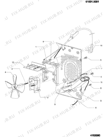 Схема №7 MWH121 (F073638) с изображением Дверка Indesit C00283174