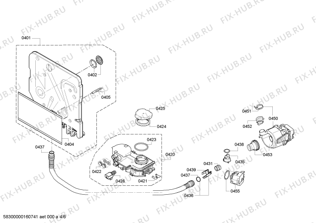 Схема №6 3VK730XC с изображением Кабель для посудомоечной машины Bosch 00654840