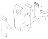 Схема №1 MO230DW UR (150307, WP800D-823) с изображением Модуль (плата) управления для микроволновой печи Gorenje 104219