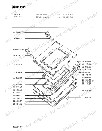 Схема №4 195305786 1077.23LHCDA-7 с изображением Переключатель для духового шкафа Bosch 00052635